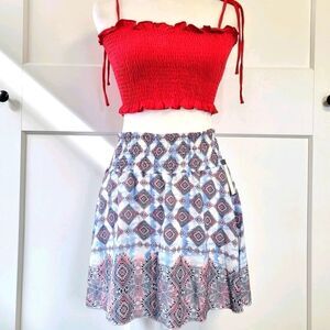 Romeo and juliet couture print skirt